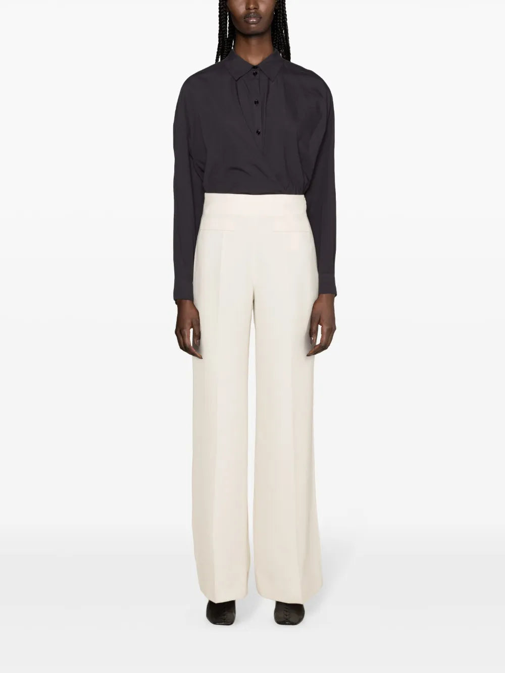Twist-Detail Cotton Shirt