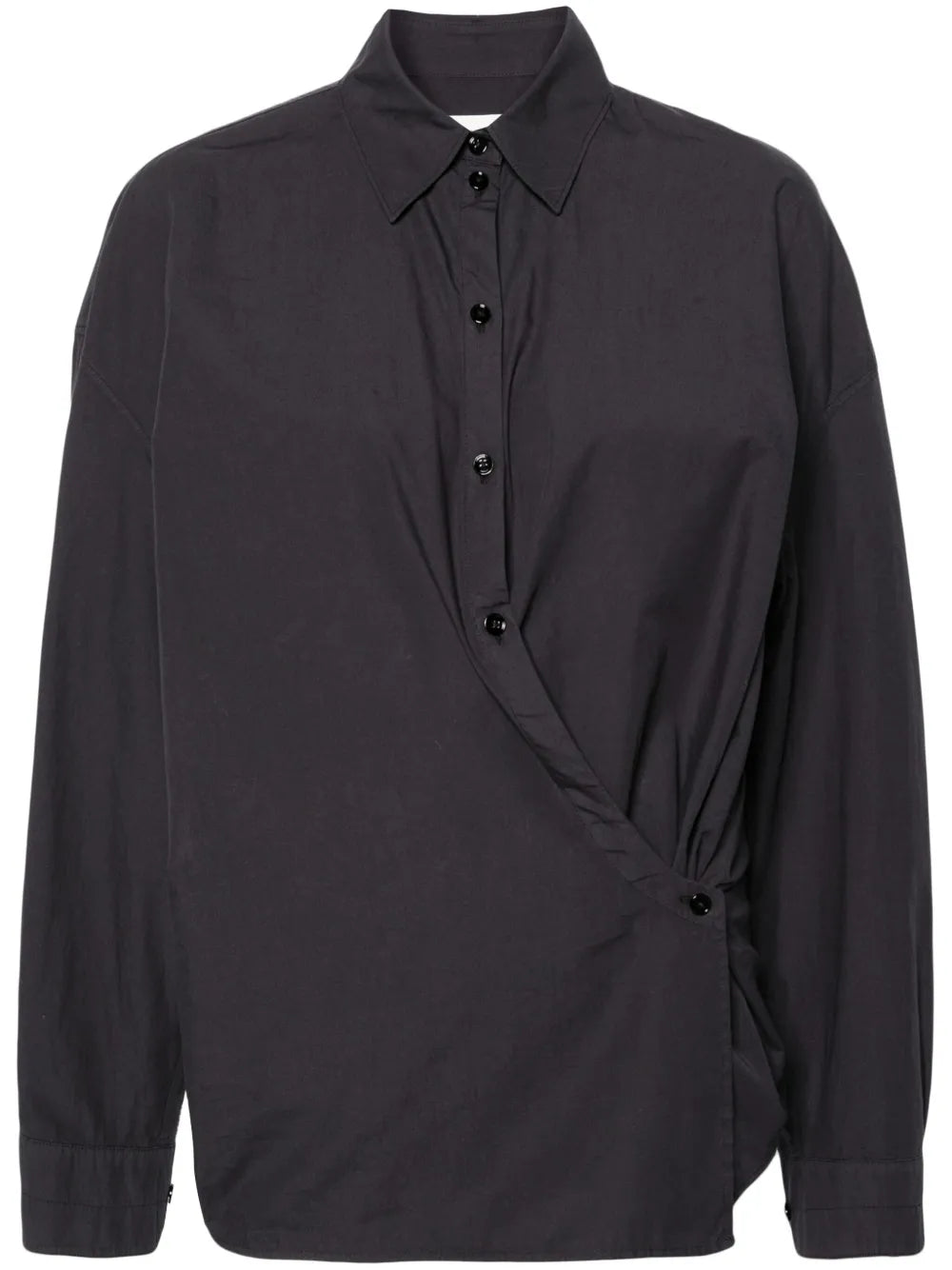 Twist-Detail Cotton Shirt