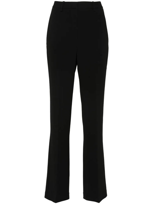 Straight-Leg Crepe Trousers