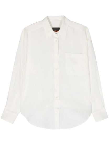Long-Sleeve Ramie Shirt