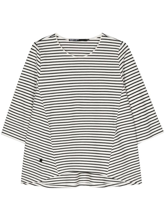 Logo-Plaque Striped T-Shirt