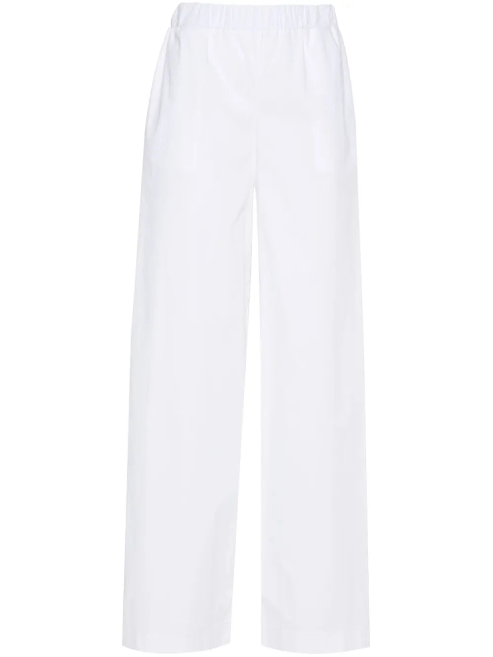 Wide-Leg Cotton Trousers