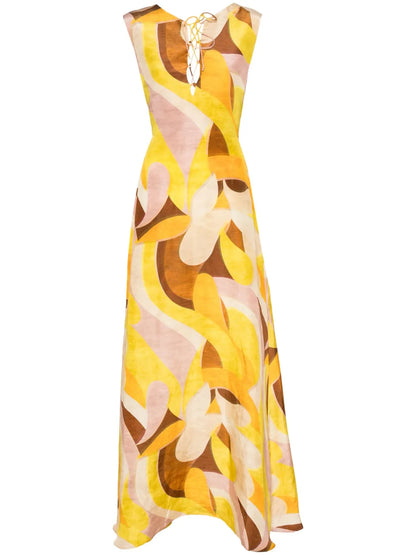 Daisy Abstract-Pattern Dress