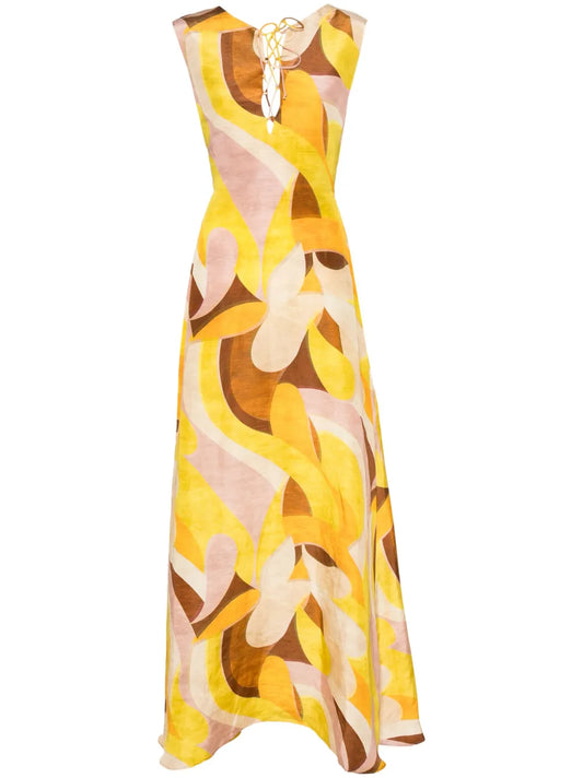 Daisy Abstract-Pattern Dress