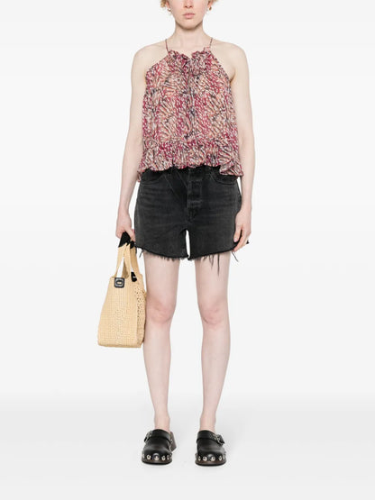 Fabino Georgette Halterneck Top