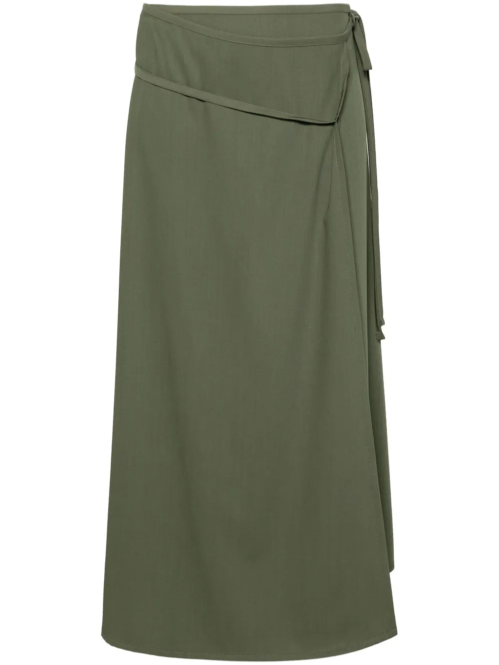 Tied Wrap Midi Skirt