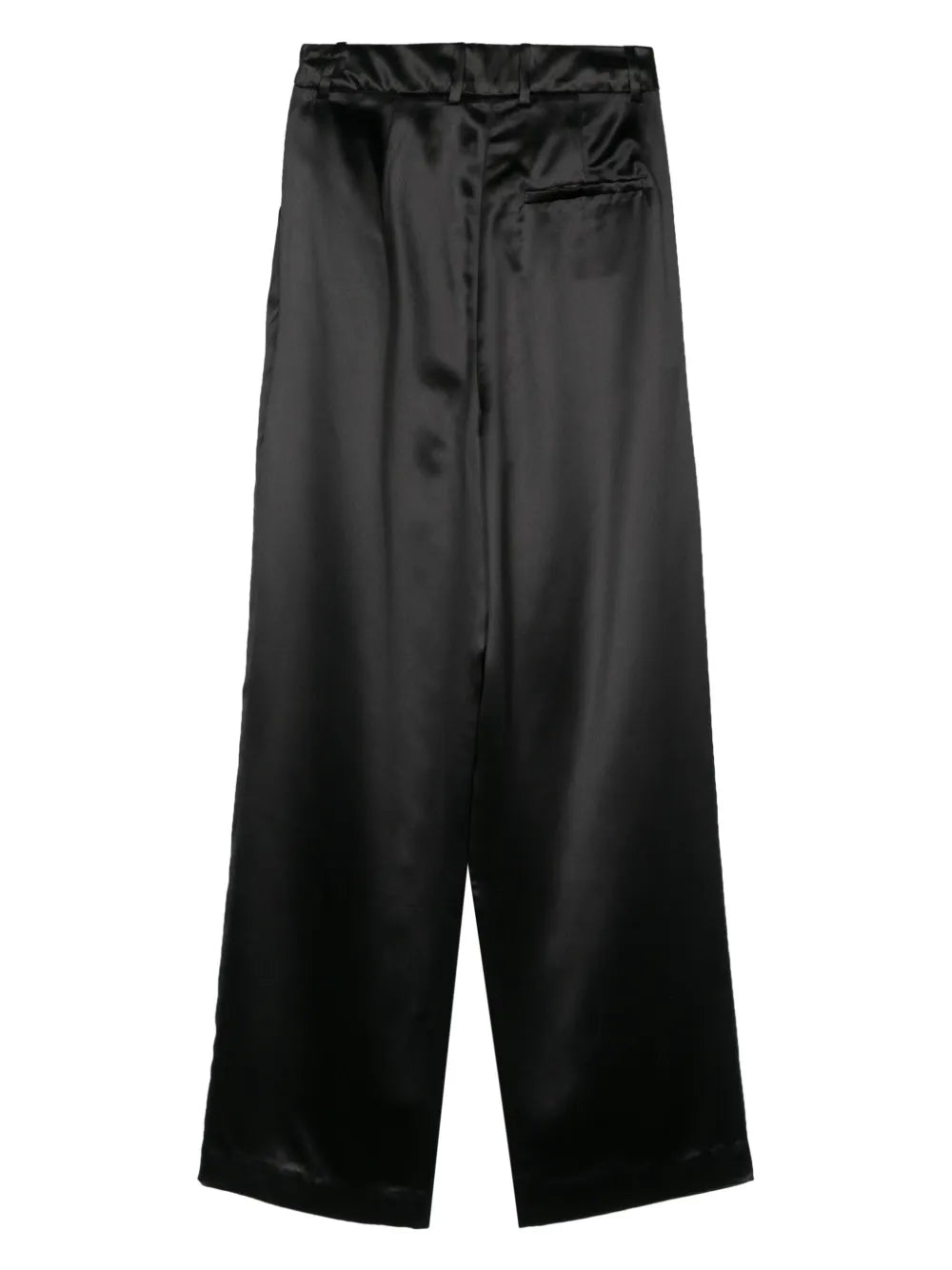 Satin Straight Trousers