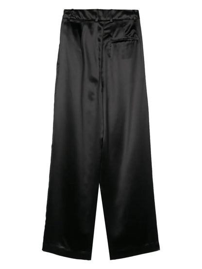 Satin Straight Trousers