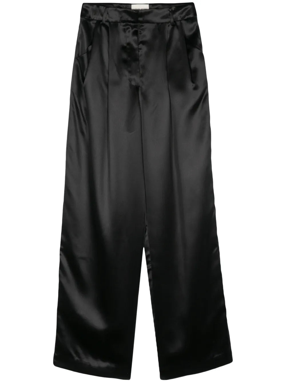 Satin Straight Trousers