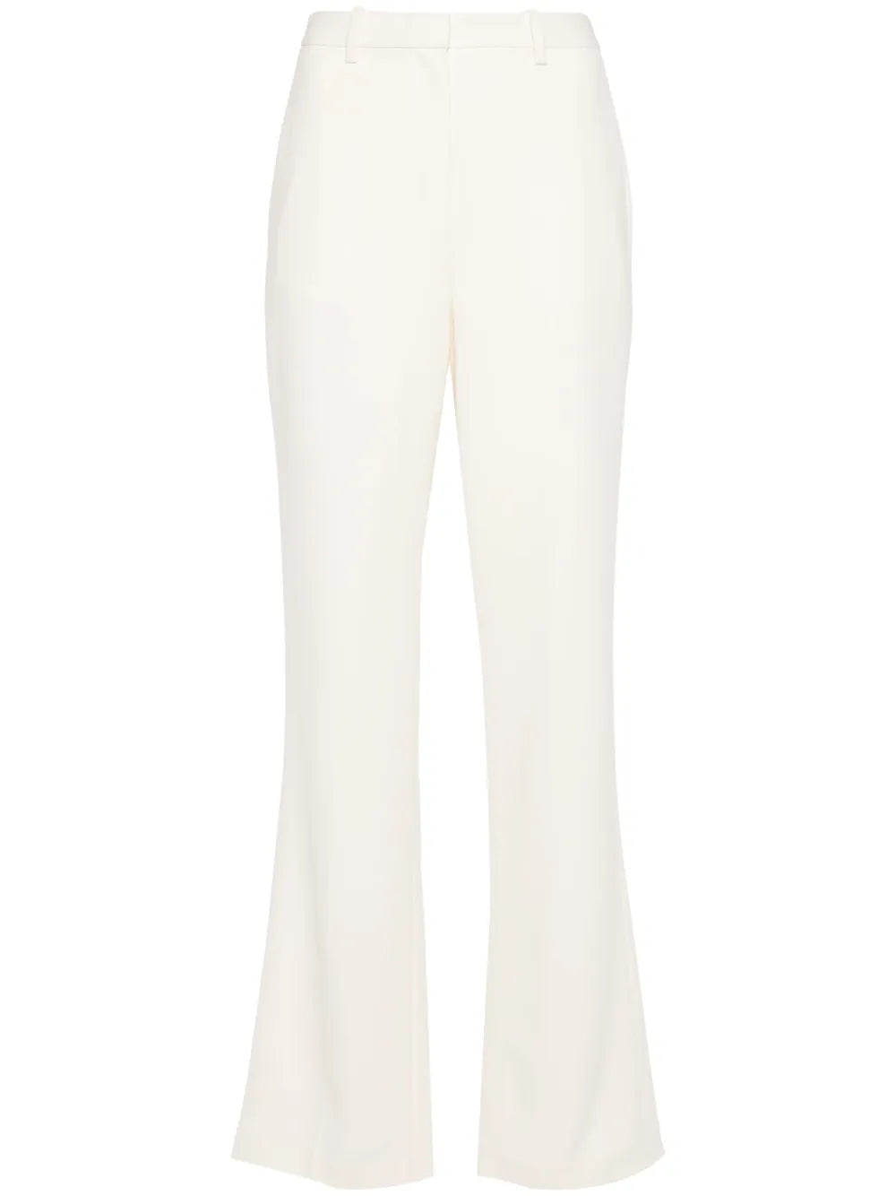 Straight-Leg Crepe Trousers