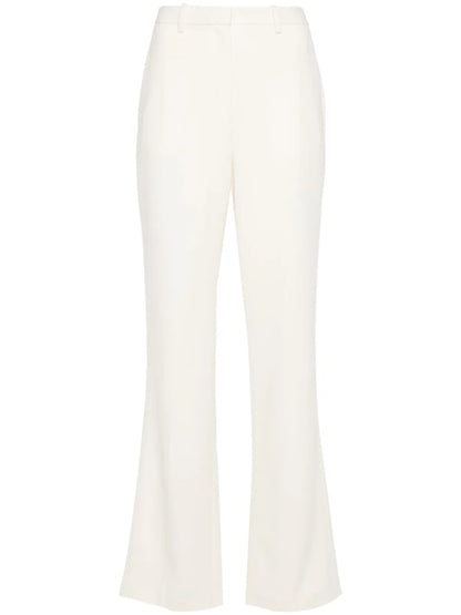 Straight-Leg Crepe Trousers