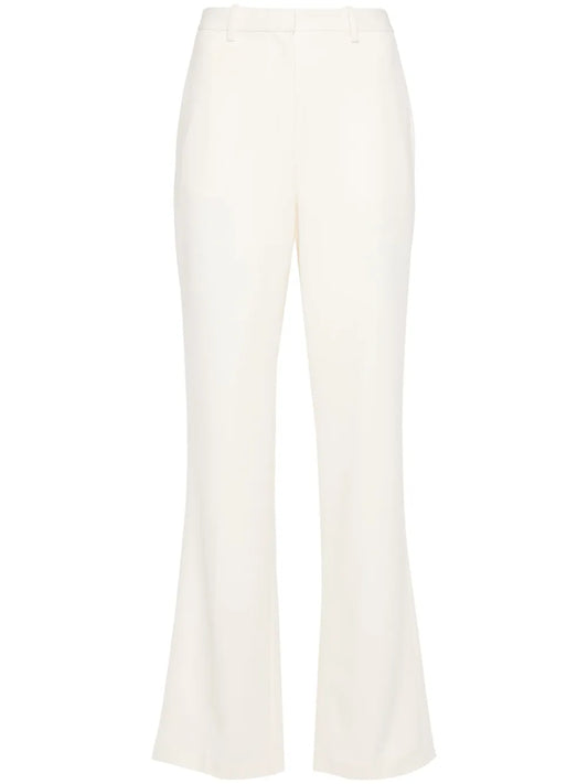 Straight-Leg Crepe Trousers