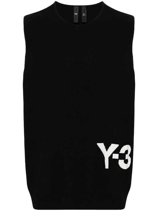 Logo-Intarsia Vest