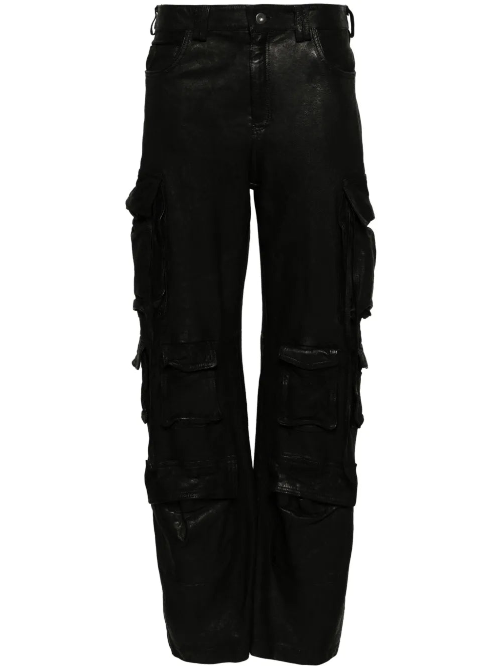 Leather Cargo Trousers