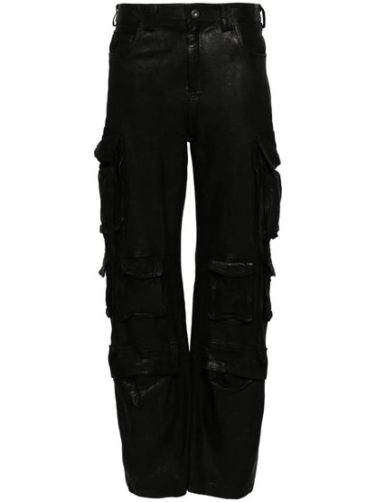 Leather Cargo Trousers