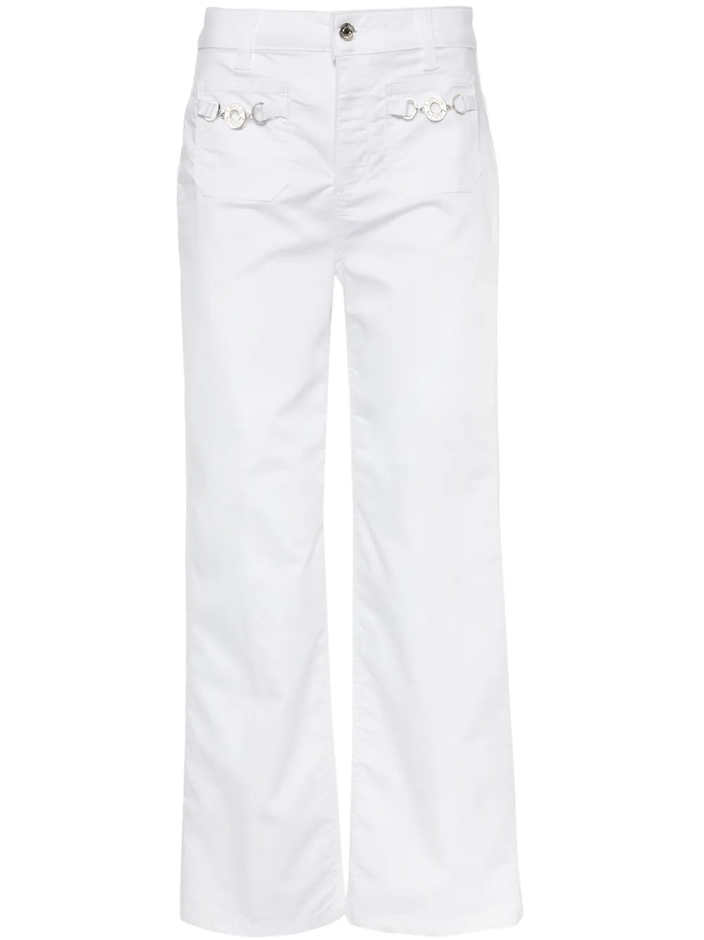 Flare-Leg Cropped Trousers