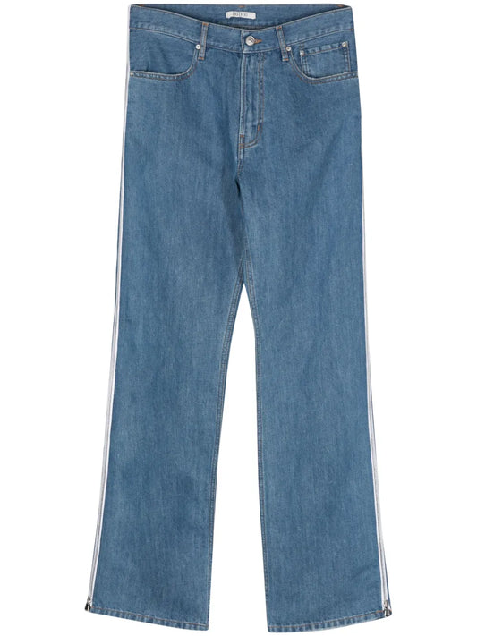 Decorative Zip-Detail Jeans