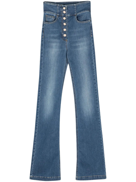 High-Rise Bootcut Jeans