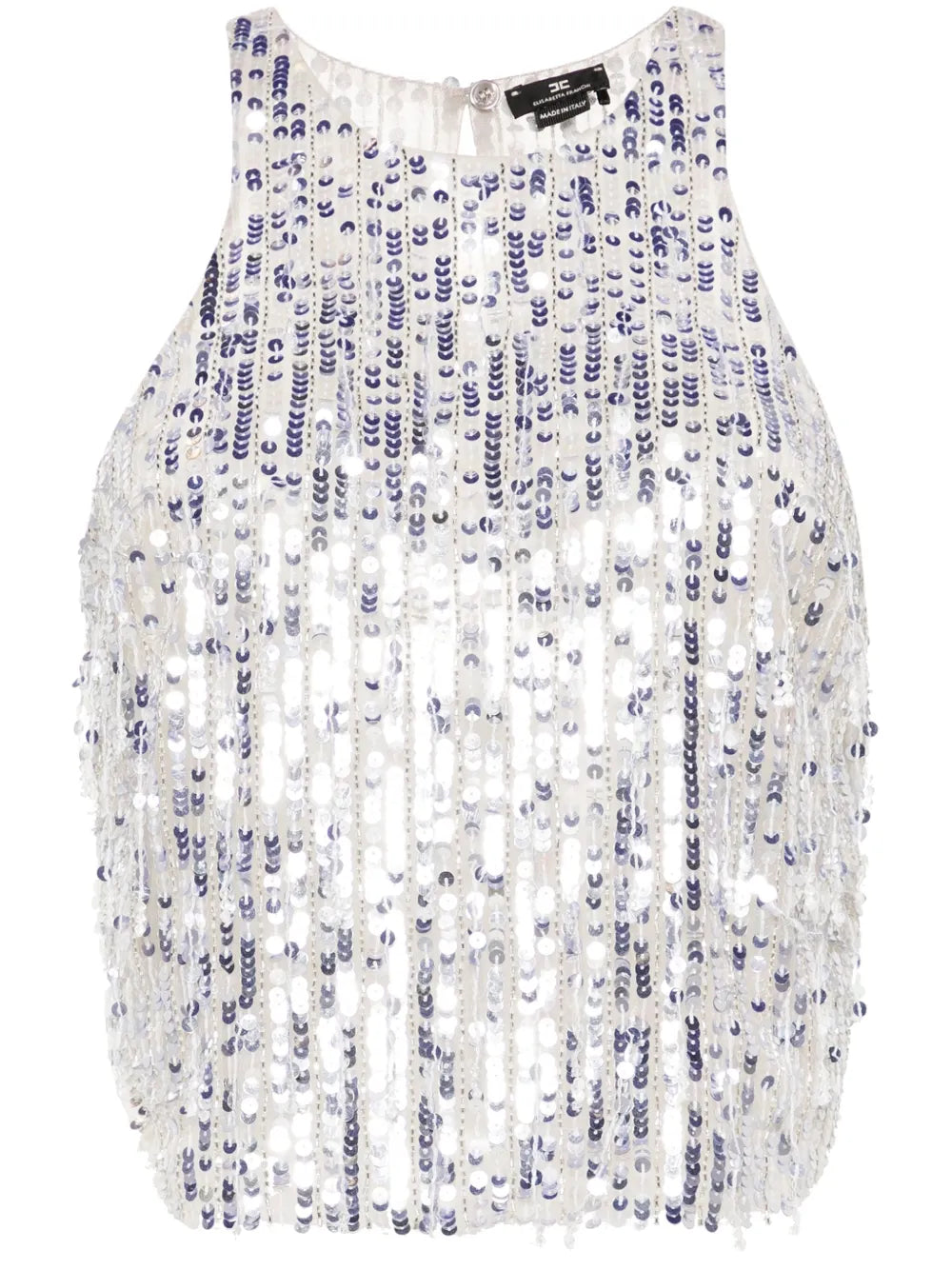 Sequined Tulle Top