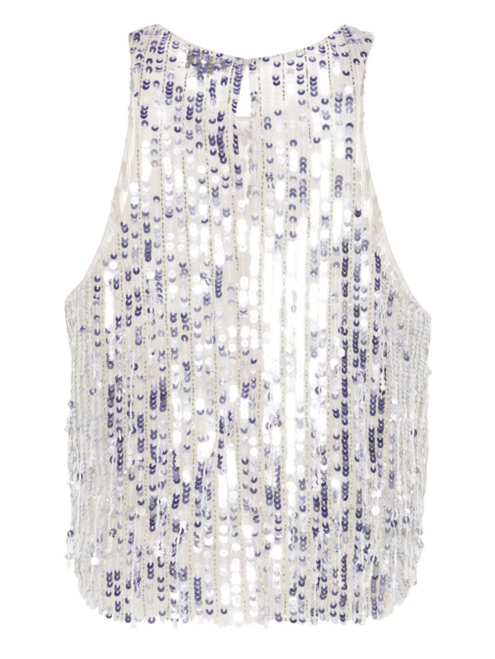 Sequined Tulle Top