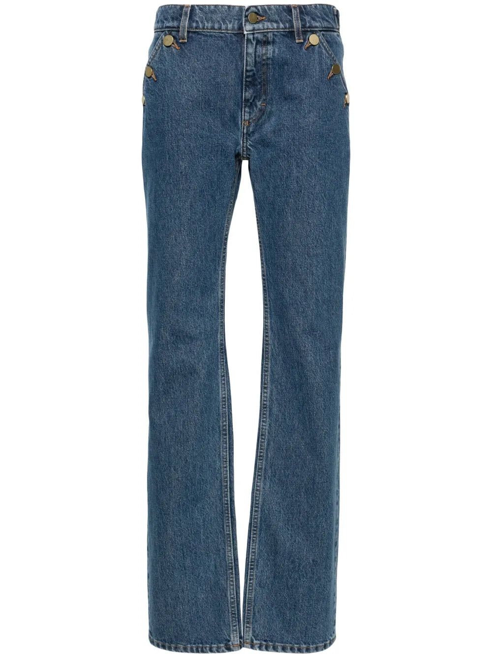 Low-Rise Straight Jeans