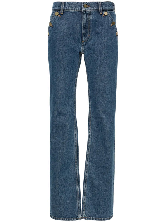 Low-Rise Straight Jeans