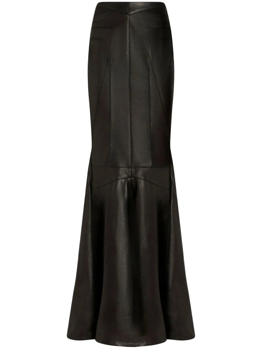 Mermaid Leather Maxi Skirt
