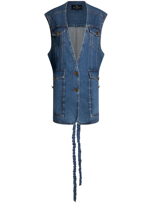 Denim Waist Coat