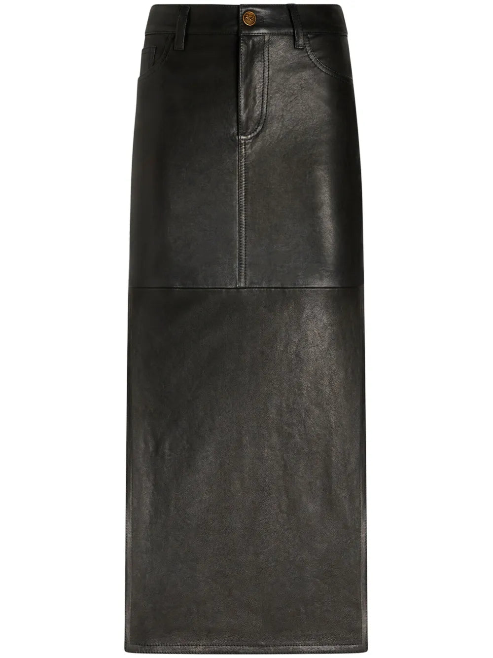 Leather Midi Skirt