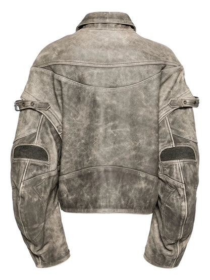 Leya Leather Biker Jacket