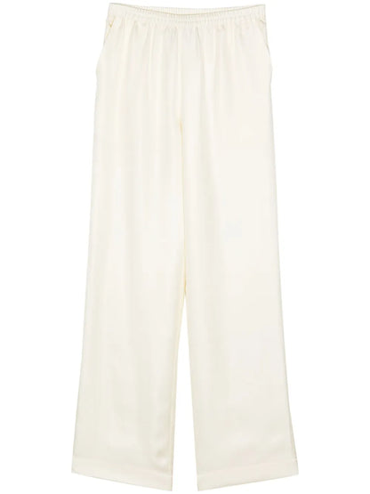 Alera Wide-Leg Silk Trousers