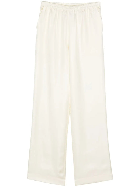 Alera Wide-Leg Silk Trousers