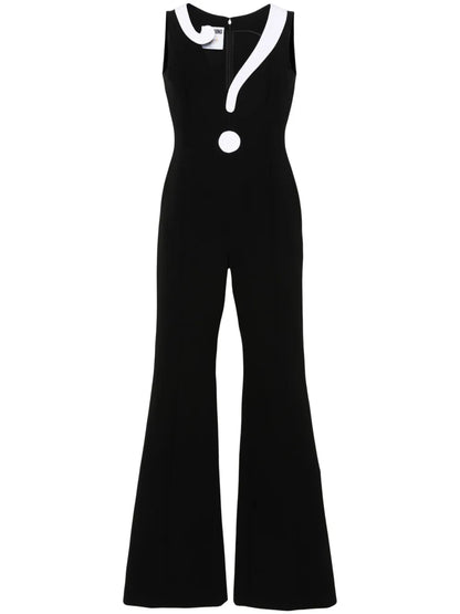Contrasting-Detail Jumpsuit