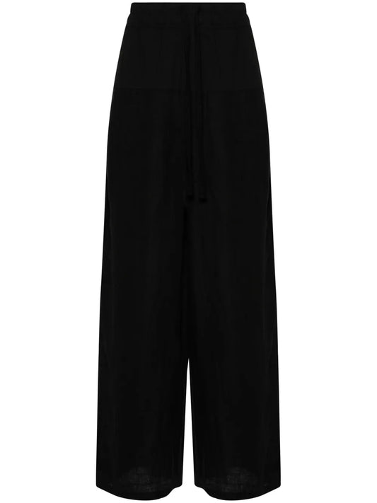 Chambray Linen Wide Trousers