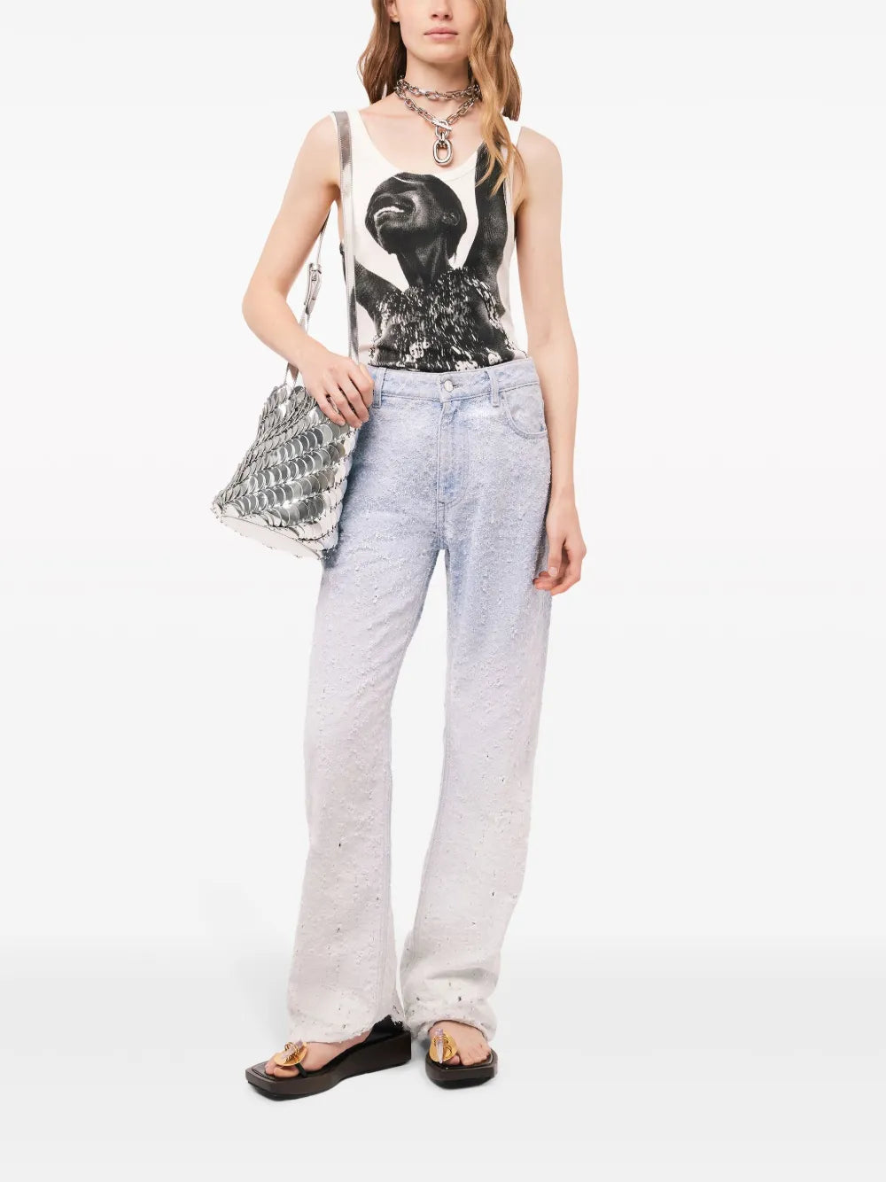 Photograph-Print Tank Top