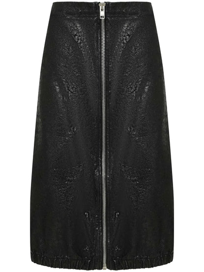 Zipped Midi Skirt