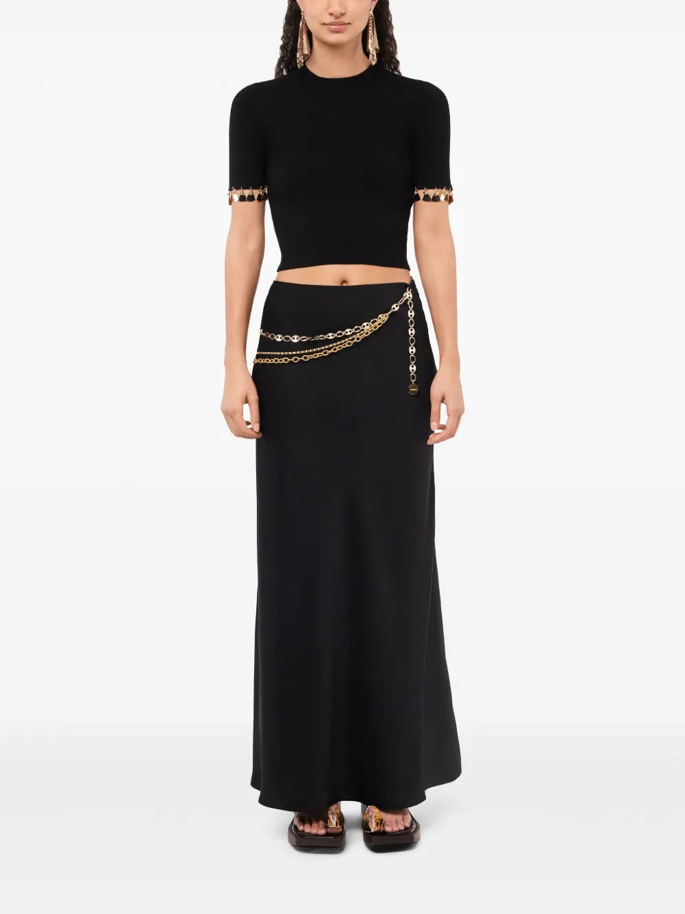 Charm-Trim Cropped T-Shirt