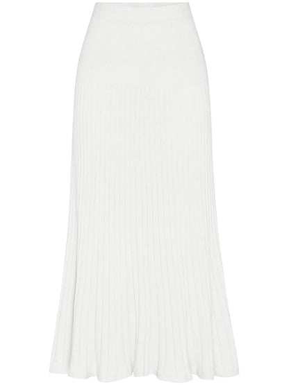 Amber Ribbed-Knit Maxi Skirt