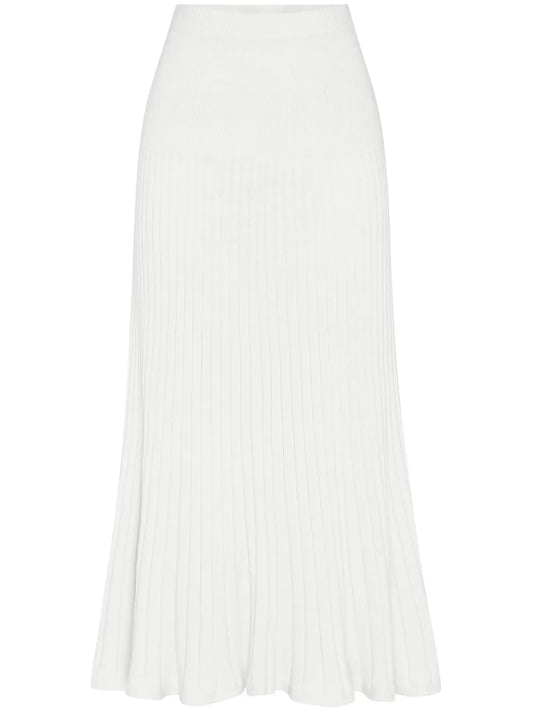 Amber Ribbed-Knit Maxi Skirt