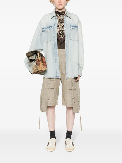 Long-Sleeve Denim Shirt