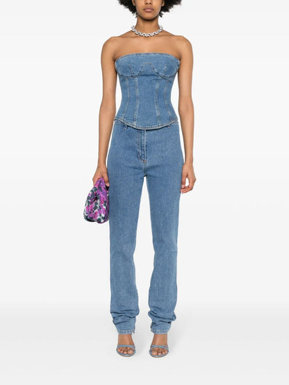 High-Rise Slim-Fit Jeans