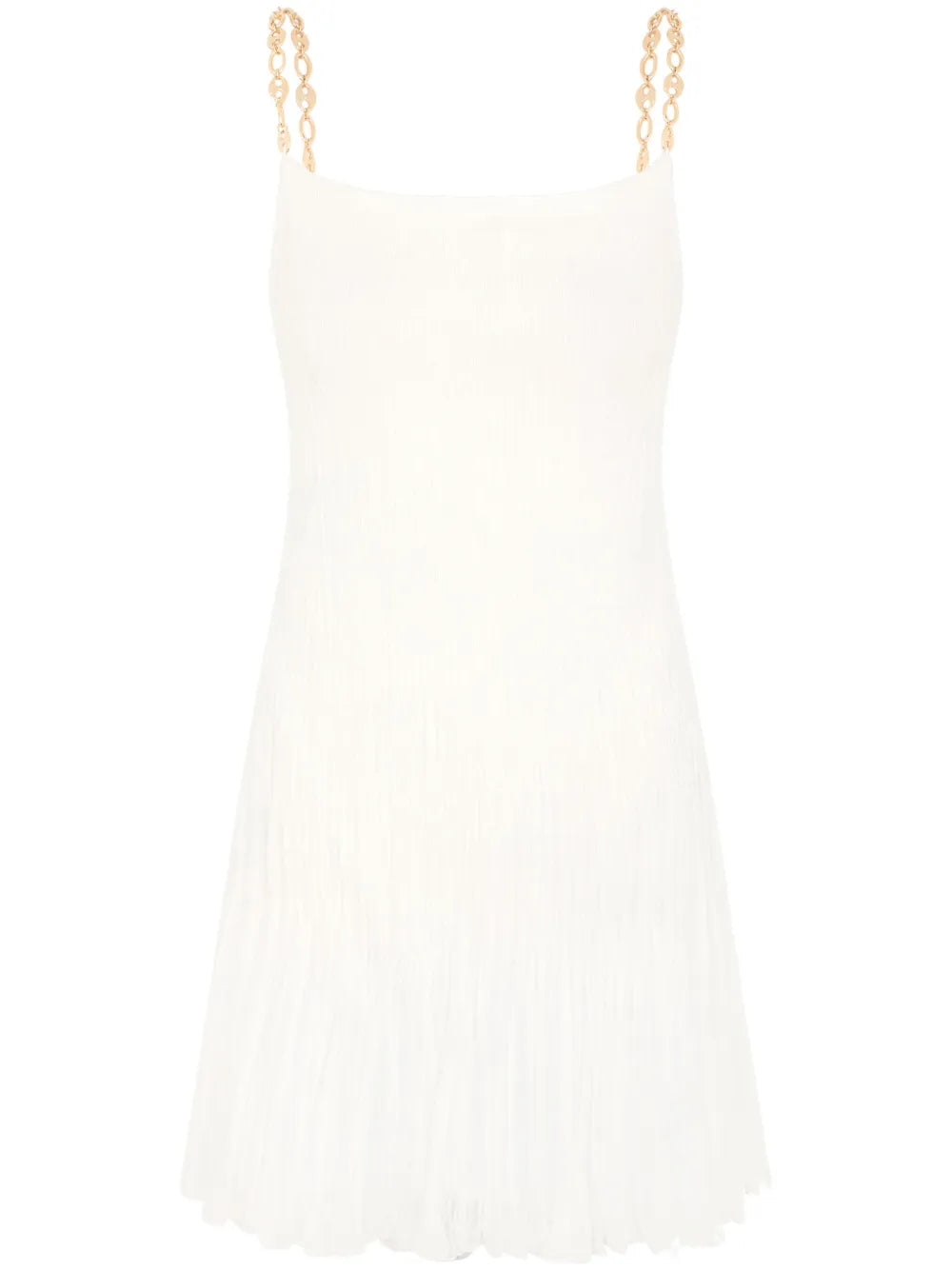 Chain-Strap Silk Minidress