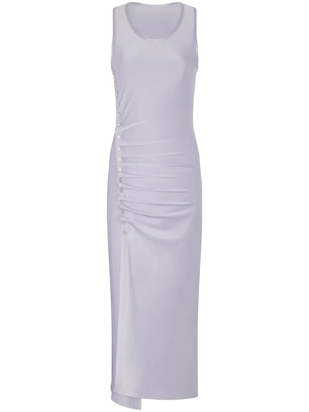 Stud-Detailed Sleeveless Midi Dress