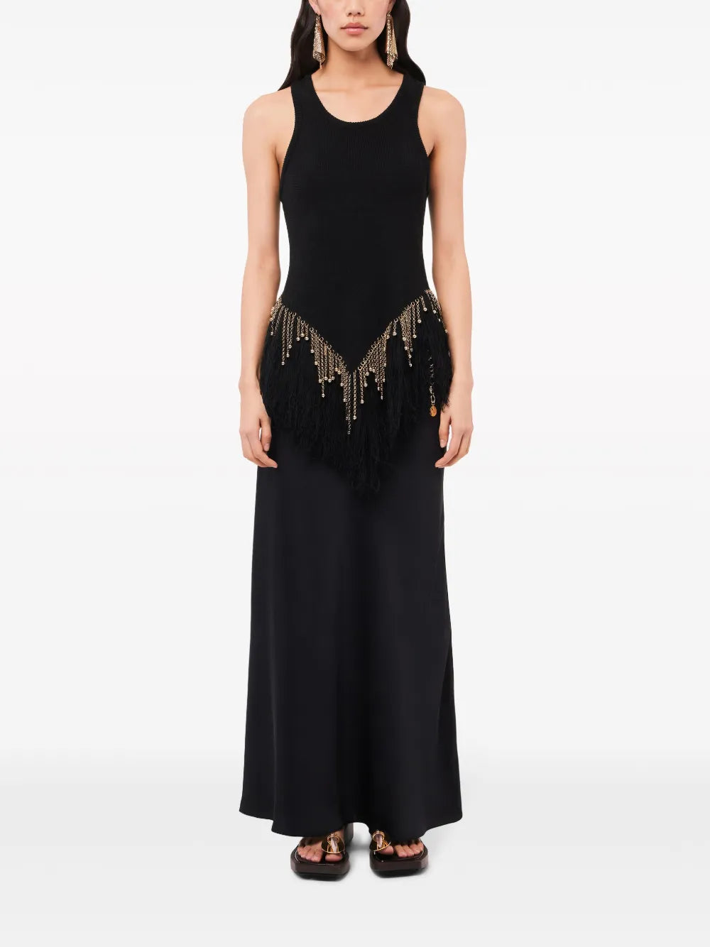 Beaded Linen Top