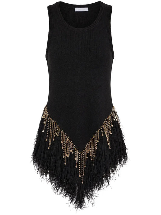 Beaded Linen Top