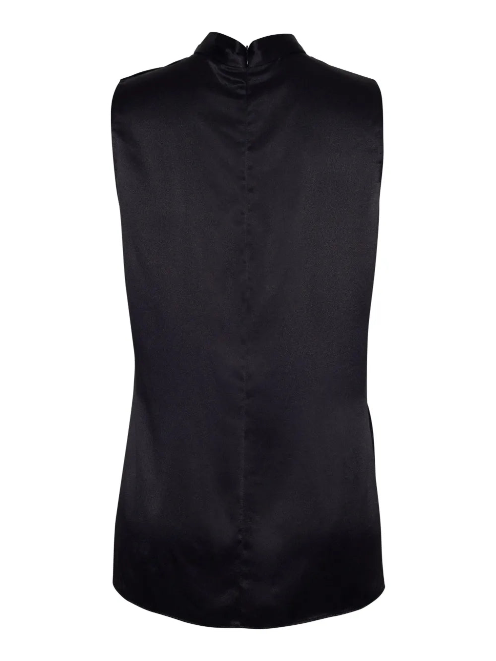 Draped Silk-Charmeuse Blouse