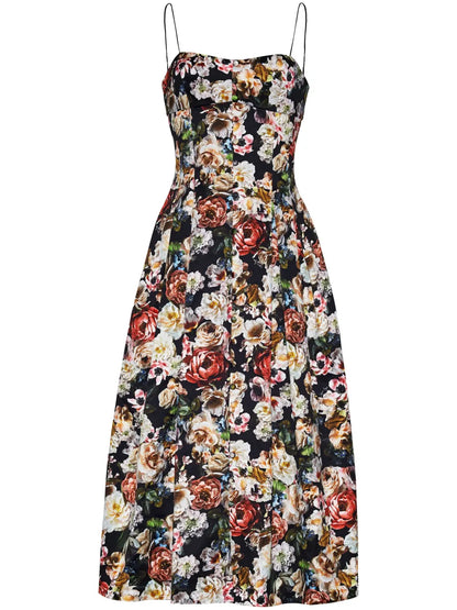 Rickie Floral-Print Midi Dress