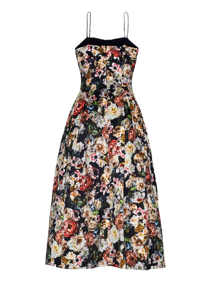 Rickie Floral-Print Midi Dress