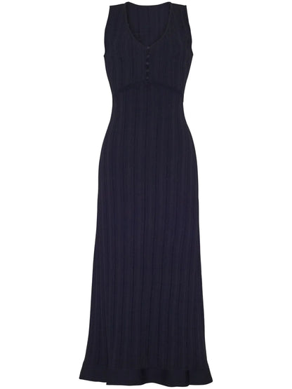 Mysa Pointelle-Knit Midi Dress