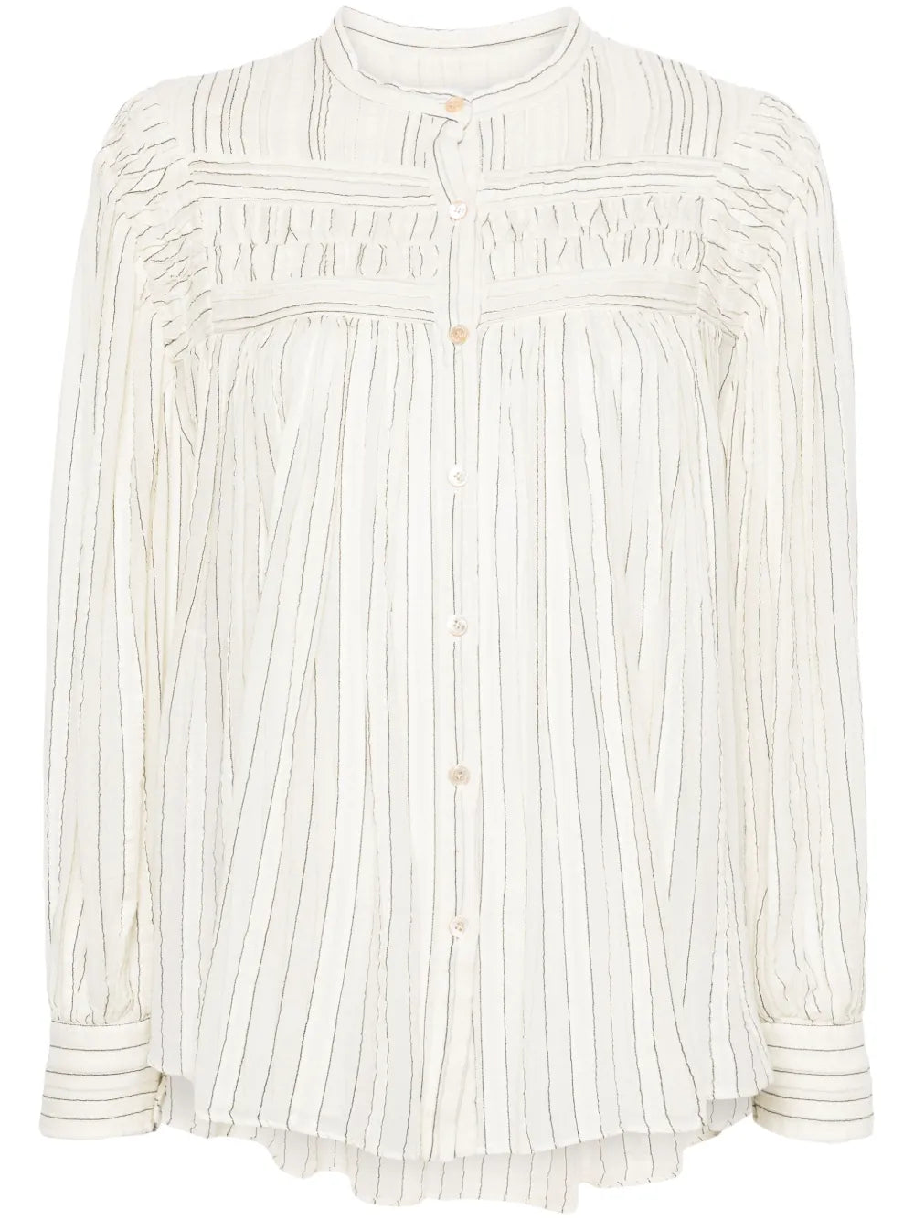 Plalia Striped Voile Blouse